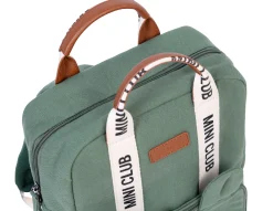 Childhome Kids Bags|Kids Bags-Mini Club Sac a dos Enfant - Signature - Canvas - Vert