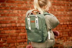 Childhome Kids Bags|Kids Bags-Mini Club Sac a dos Enfant - Signature - Canvas - Vert