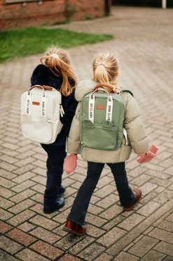 Childhome Kids Bags|Kids Bags-Mini Club Sac a dos Enfant - Signature - Canvas - Vert