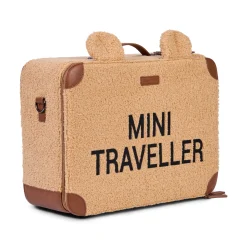 Childhome Kids Bags|Kids Bags-Mini Traveller Valise Enfant - Teddy Brun