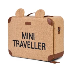 Childhome Kids Bags|Kids Bags-Mini Traveller Valise Enfant - Teddy Brun