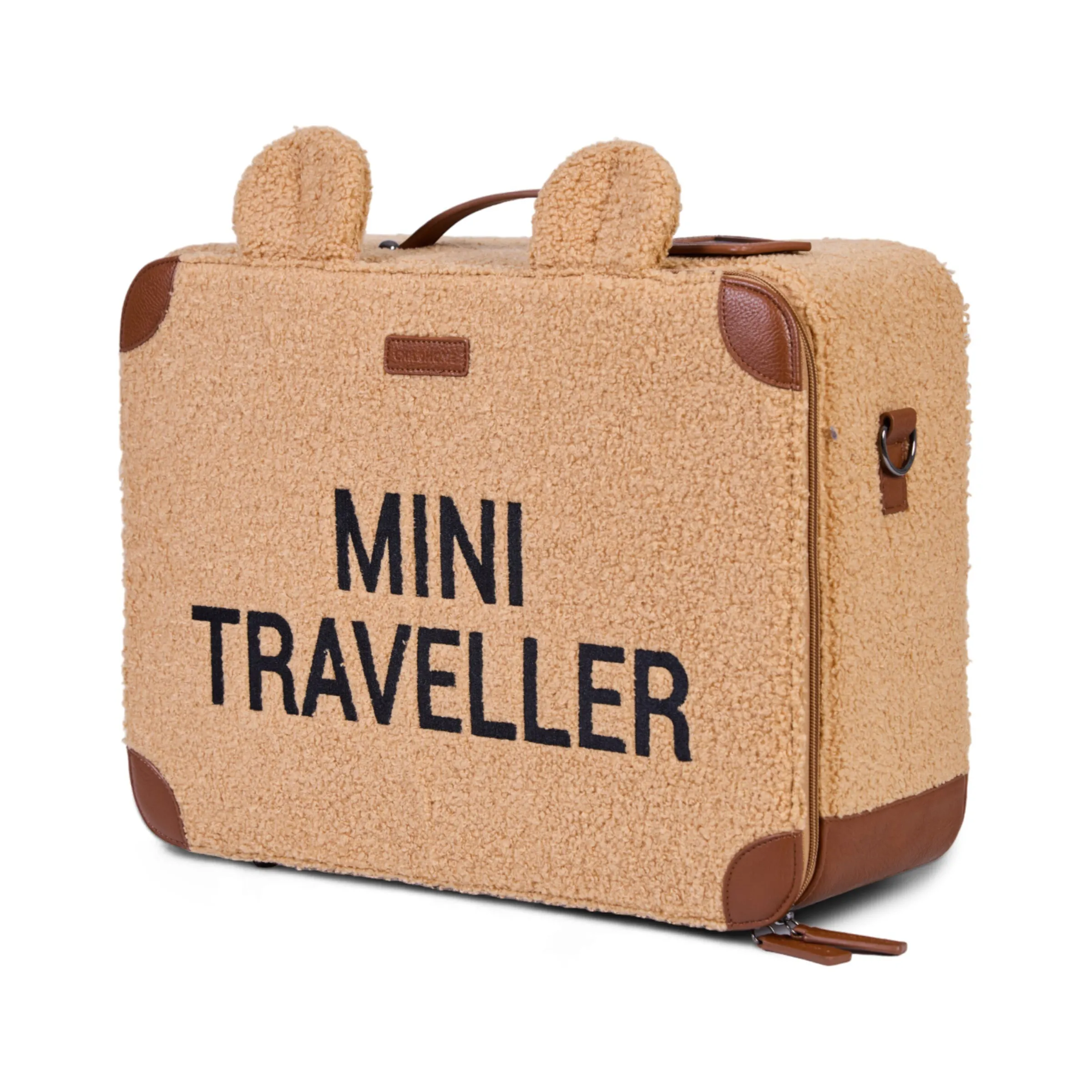 Childhome Kids Bags|Kids Bags-Mini Traveller Valise Enfant - Teddy Brun