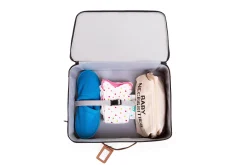 Childhome Kids Bags|Kids Bags-Mini Traveller Valise Enfant - Noir Or