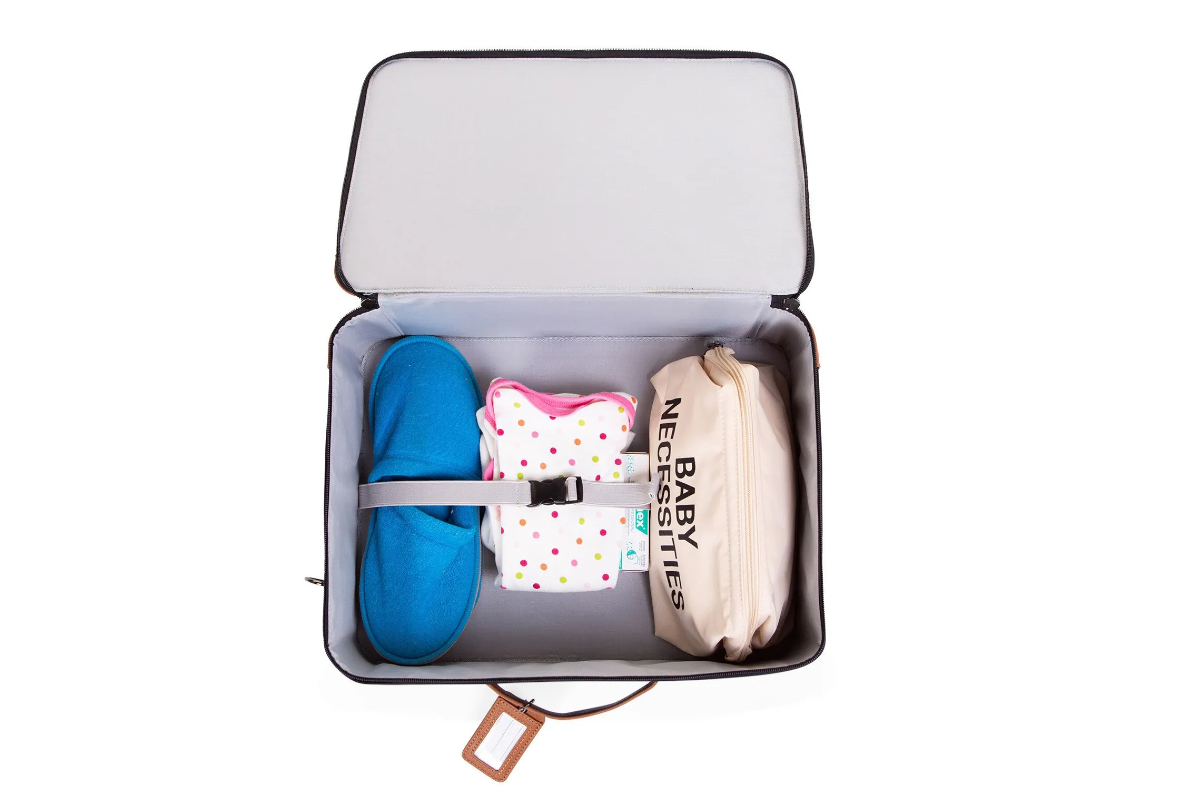 Childhome Kids Bags|Kids Bags-Mini Traveller Valise Enfant - Noir Or