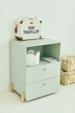 Childhome Kids Bags-Mini Traveller Valise Enfant - Teddy Ecru