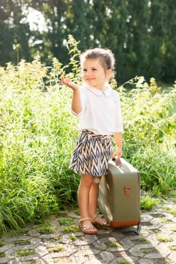 Childhome Kids Bags|Kids Bags-Mini Traveller Valise Enfant - Toile - Kaki