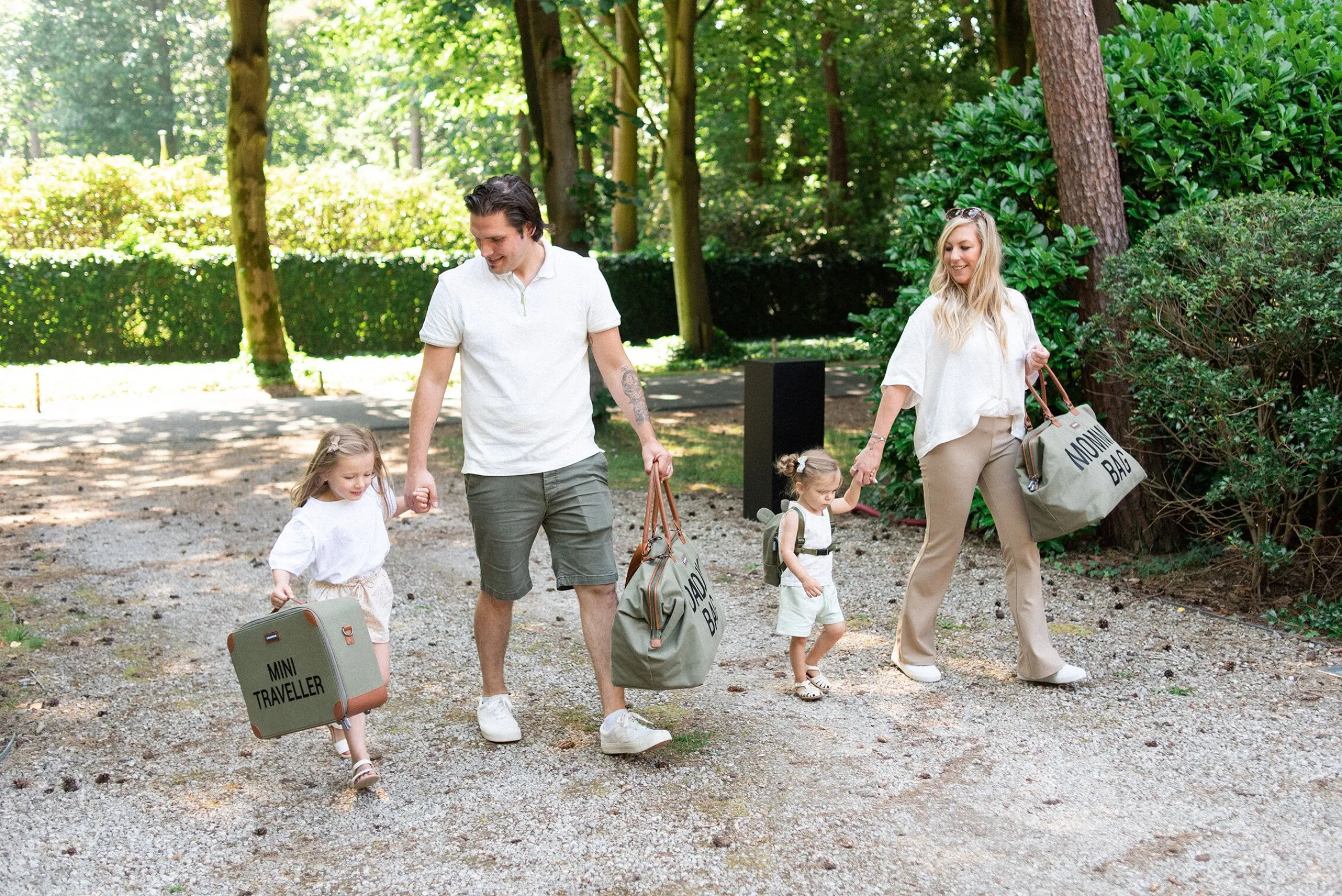Childhome Kids Bags|Kids Bags-Mini Traveller Valise Enfant - Toile - Kaki