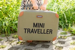 Childhome Kids Bags|Kids Bags-Mini Traveller Valise Enfant - Toile - Kaki