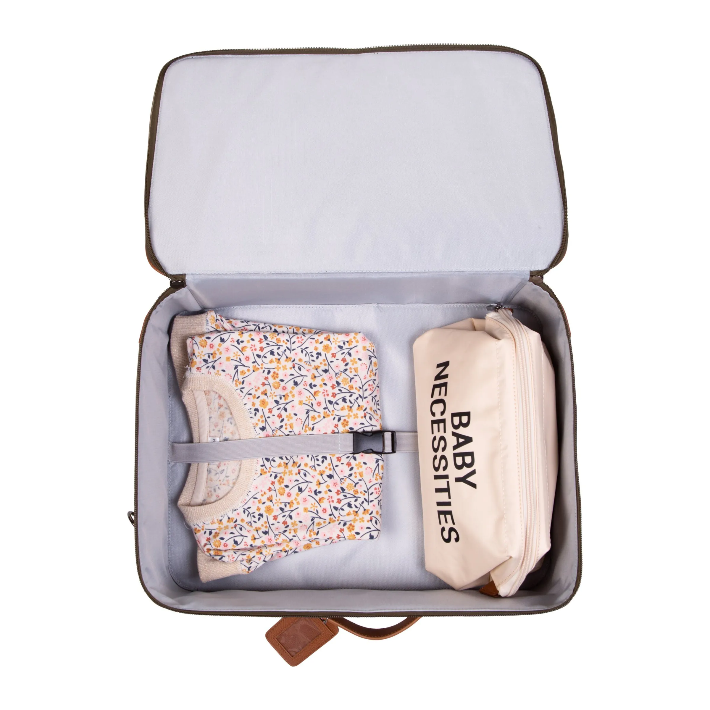 Childhome Kids Bags|Kids Bags-Mini Traveller Valise Enfant - Toile - Kaki
