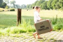 Childhome Kids Bags|Kids Bags-Mini Traveller Valise Enfant - Toile - Kaki