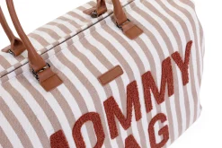 Childhome Mommy Bag ®-Mommy Bag ® Sac à Langer - Rayures - Nude/Terracotta