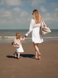 Childhome Mommy Bag ®-Mommy Bag ® Sac à Langer - Rayures - Nude/Terracotta
