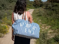 Childhome Mommy Bag ®|Mommy Bag ®-Mommy Bag ® Sac à Langer - Rayures - Bleu Electrique /Bleu