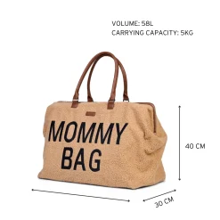 Childhome Mommy Bag ®|Mommy Bag ®-Mommy Bag ® Sac A Langer - Teddy Brun