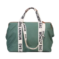 Childhome Signature Collection|Mommy Bag ®-Mommy Bag ® Sac A Langer - Signature - Toile - Vert