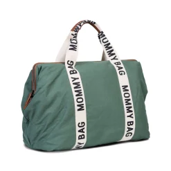 Childhome Signature Collection|Mommy Bag ®-Mommy Bag ® Sac A Langer - Signature - Toile - Vert