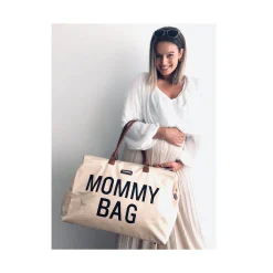 Childhome Mommy Bag ®|Mommy Bag ®-Mommy Bag ® Sac A Langer - Ecru Noir