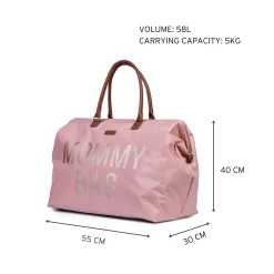 Childhome Mommy Bag ®|Mommy Bag ®-Mommy Bag ® Sac A Langer - Rose Cuivre