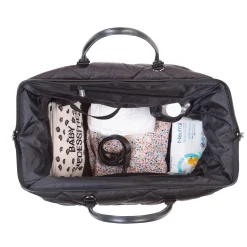 Childhome Mommy Bag ®|Mommy Bag ®-Mommy Bag ® Sac A Langer - Matelassé - Noir