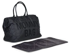 Childhome Mommy Bag ®|Mommy Bag ®-Mommy Bag ® Sac A Langer - Matelassé - Noir
