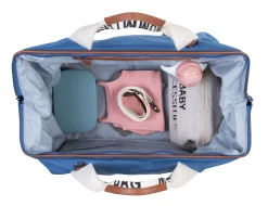 Childhome Signature Collection|Mommy Bag ®-Mommy Bag ® Sac A Langer - Signature - Toile - Indigo