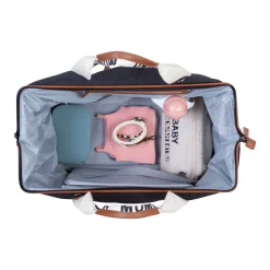 Childhome Signature Collection|Mommy Bag ®-Mommy Bag ® Sac A Langer - Signature - Toile - Noir