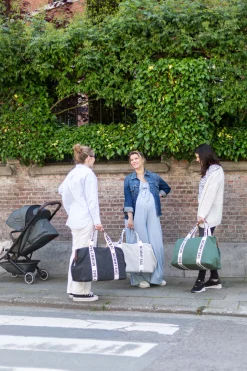 Childhome Signature Collection|Mommy Bag ®-Mommy Bag ® Sac A Langer - Signature - Toile - Noir