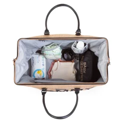 Childhome Mommy Bag ®|Mommy Bag ®-Mommy Bag ® Sac A Langer - Raffia look