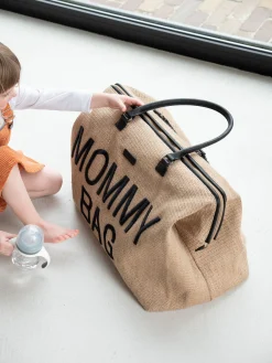 Childhome Mommy Bag ®|Mommy Bag ®-Mommy Bag ® Sac A Langer - Raffia look