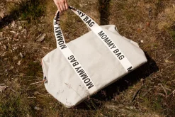 Childhome Signature Collection|Mommy Bag ®-Mommy Bag ® Sac A Langer – Signature - Toile - Ecru