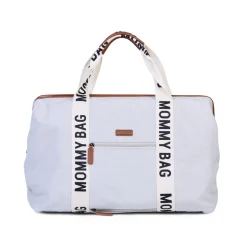 Childhome Signature Collection|Mommy Bag ®-Mommy Bag ® Sac A Langer – Signature - Toile - Ecru