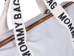 Childhome Signature Collection|Mommy Bag ®-Mommy Bag ® Sac A Langer – Signature - Toile - Ecru