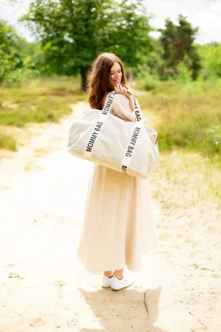 Childhome Signature Collection|Mommy Bag ®-Mommy Bag ® Sac A Langer – Signature - Toile - Ecru