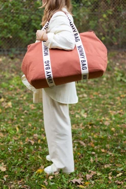 Childhome Signature Collection|Mommy Bag ®-Mommy Bag ® Sac A Langer – Signature - Toile - Terracotta