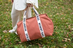 Childhome Signature Collection|Mommy Bag ®-Mommy Bag ® Sac A Langer – Signature - Toile - Terracotta