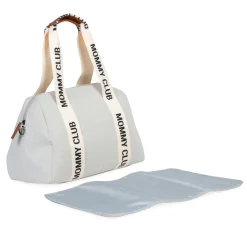 Childhome Signature Collection|Mommy Club-Mommy Club Sac à Langer - Signature - Canvas - Off White