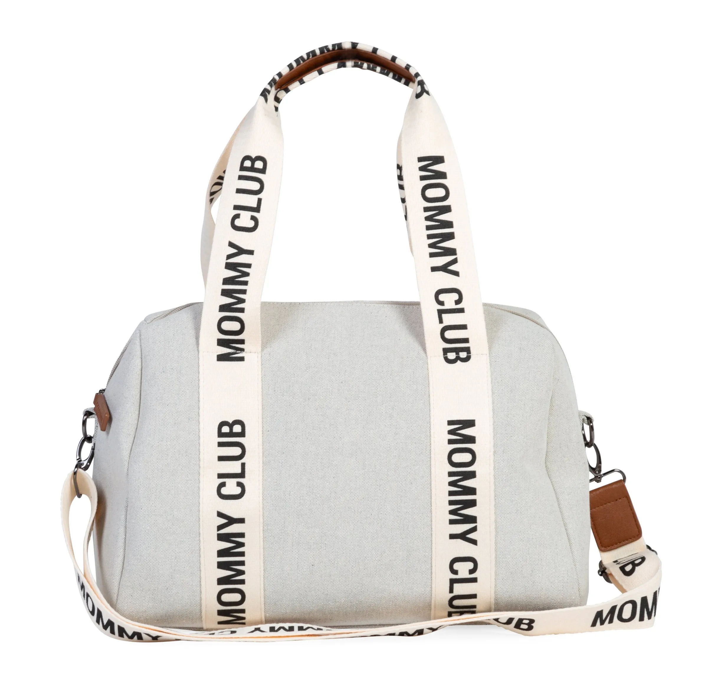 Childhome Signature Collection|Mommy Club-Mommy Club Sac à Langer - Signature - Canvas - Off White