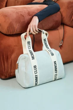 Childhome Signature Collection|Mommy Club-Mommy Club Sac à Langer - Signature - Canvas - Off White