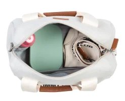 Childhome Signature Collection|Mommy Club-Mommy Club Sac à Langer - Signature - Canvas - Off White