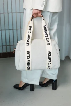 Childhome Signature Collection|Mommy Club-Mommy Club Sac à Langer - Signature - Canvas - Off White