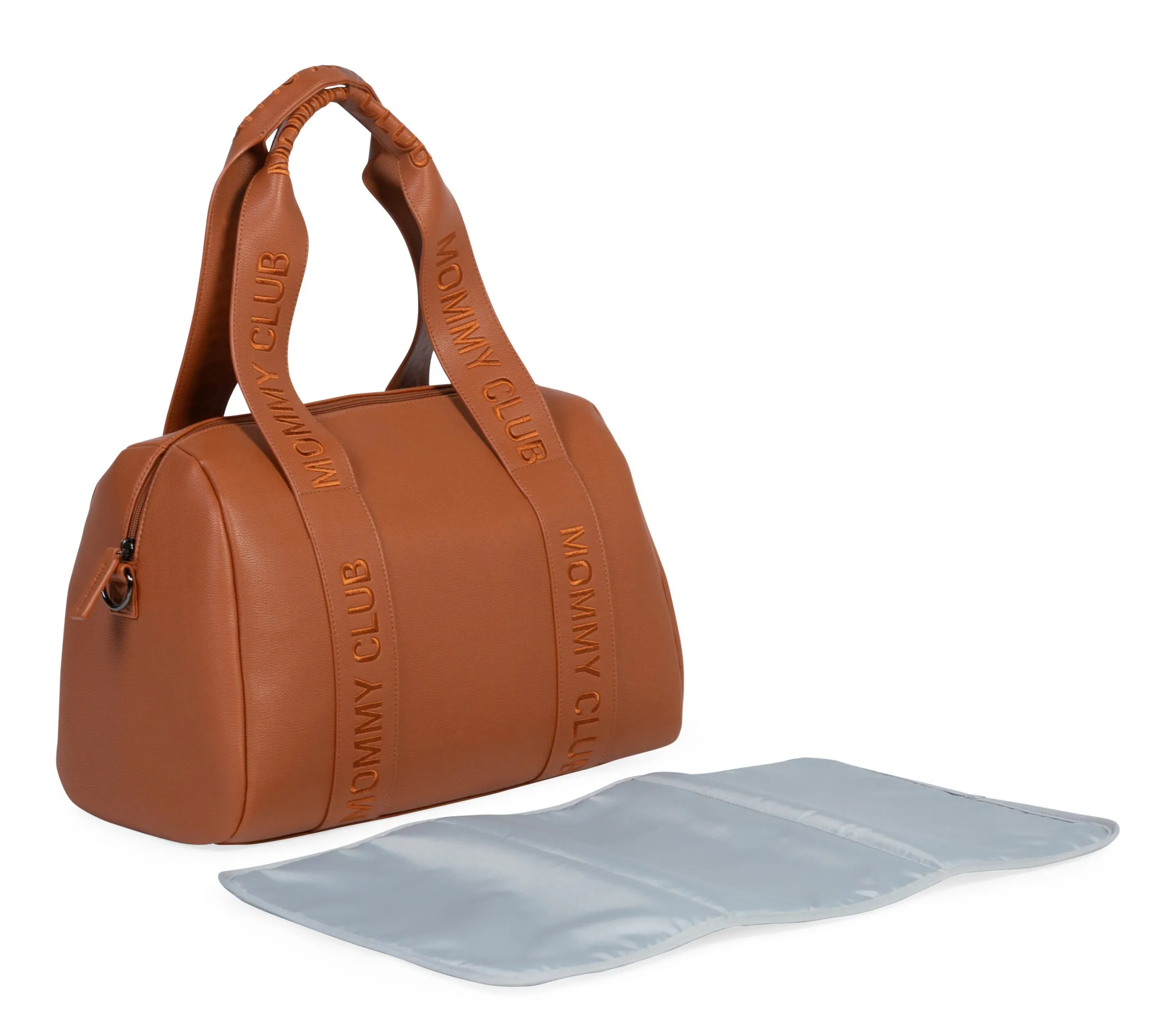 Childhome Signature Collection|Mommy Club-Mommy Club Sac à Langer - Signature - Cuir Vegan - Brun