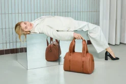 Childhome Signature Collection|Mommy Club-Mommy Club Sac à Langer - Signature - Cuir Vegan - Brun