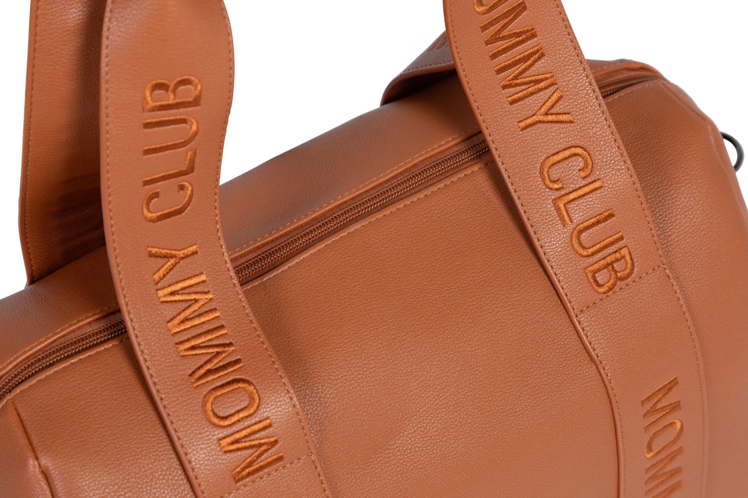 Childhome Signature Collection|Mommy Club-Mommy Club Sac à Langer - Signature - Cuir Vegan - Brun