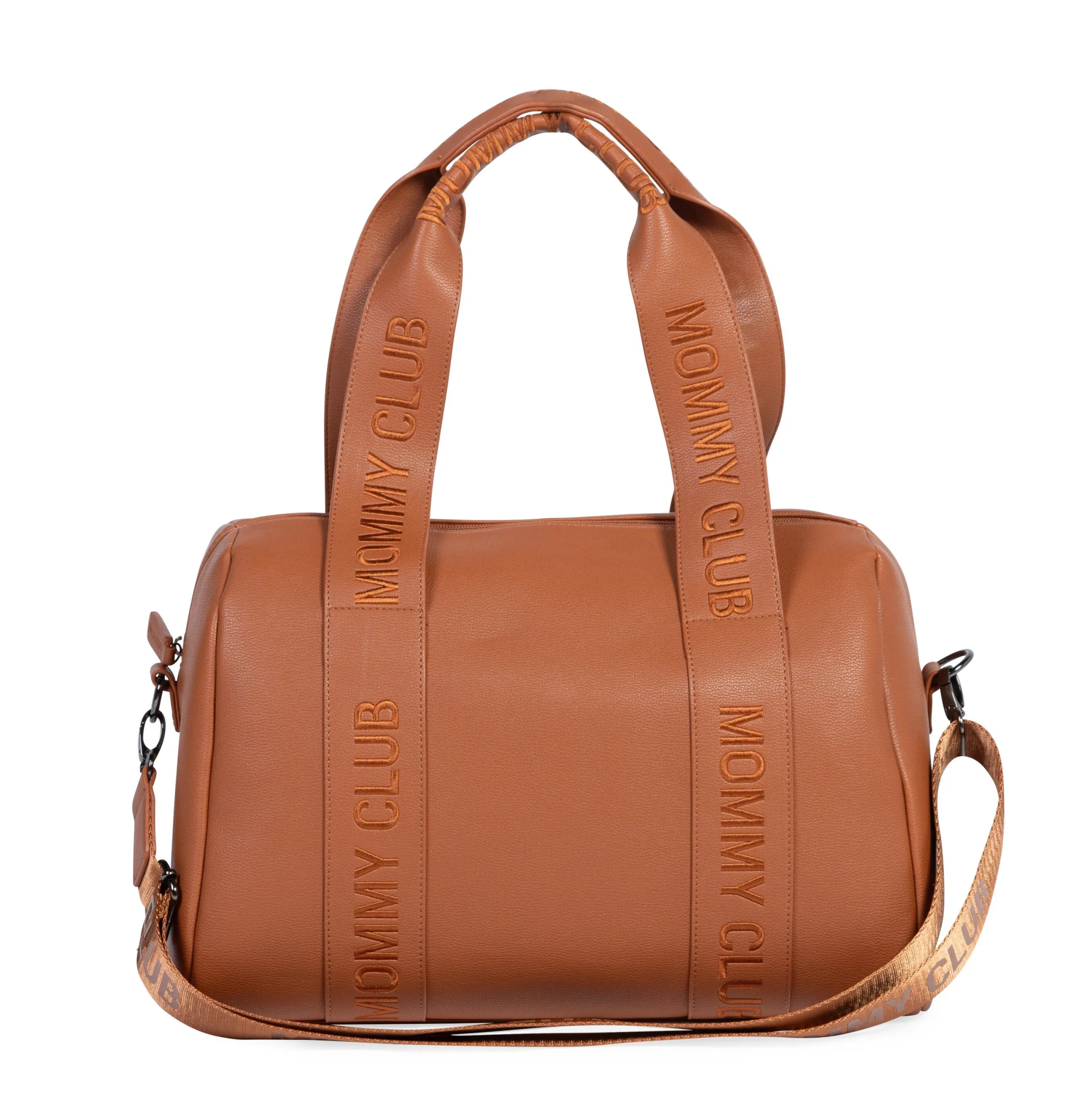 Childhome Signature Collection|Mommy Club-Mommy Club Sac à Langer - Signature - Cuir Vegan - Brun