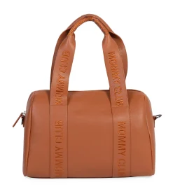 Childhome Signature Collection|Mommy Club-Mommy Club Sac à Langer - Signature - Cuir Vegan - Brun