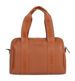 Childhome Signature Collection|Mommy Club-Mommy Club Sac à Langer - Signature - Cuir Vegan - Brun