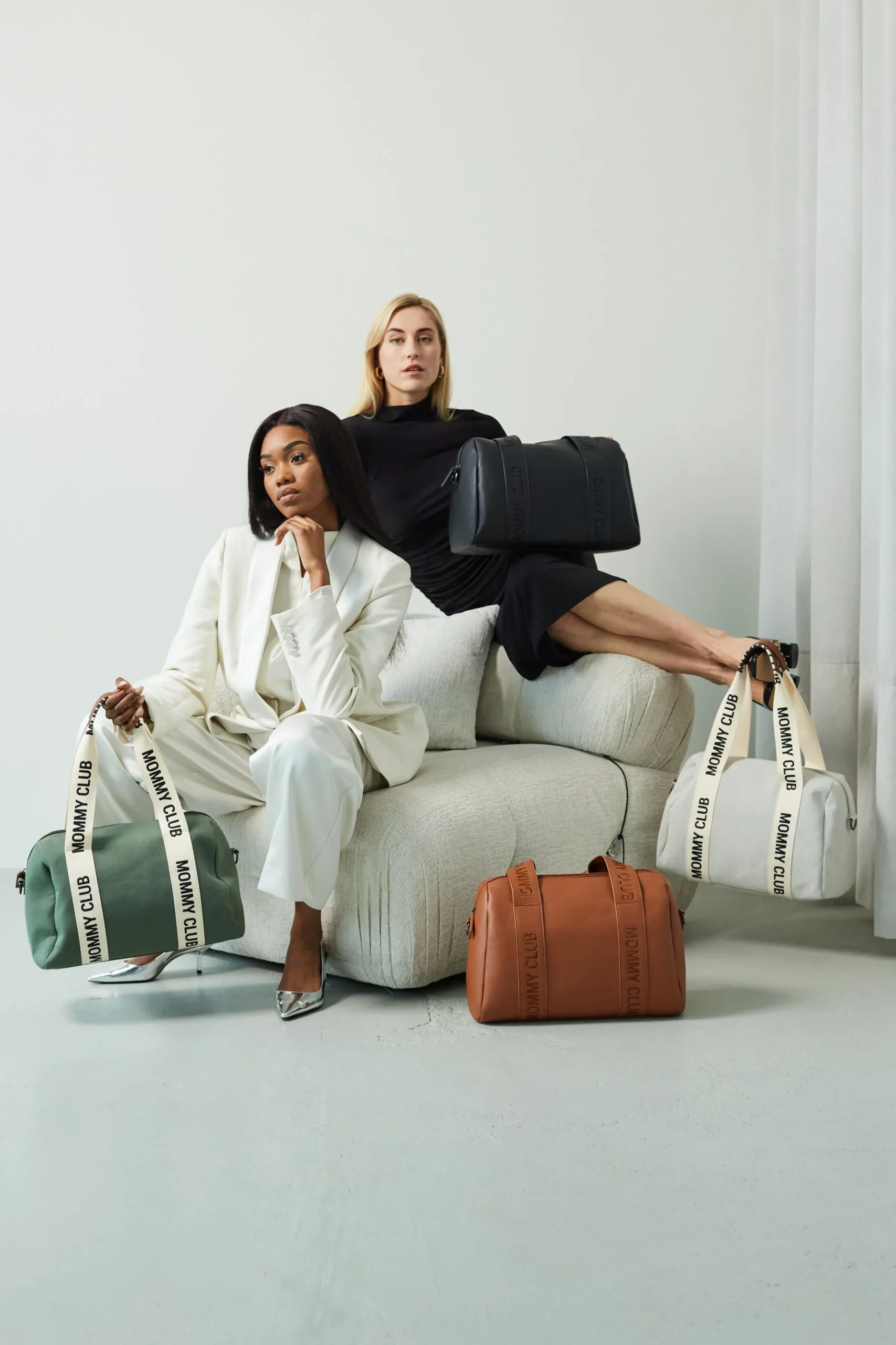 Childhome Signature Collection|Mommy Club-Mommy Club Sac à Langer - Signature - Cuir Vegan - Brun
