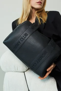 Childhome Signature Collection|Mommy Club-Mommy Club Sac à Langer - Signature - Simili - Noir