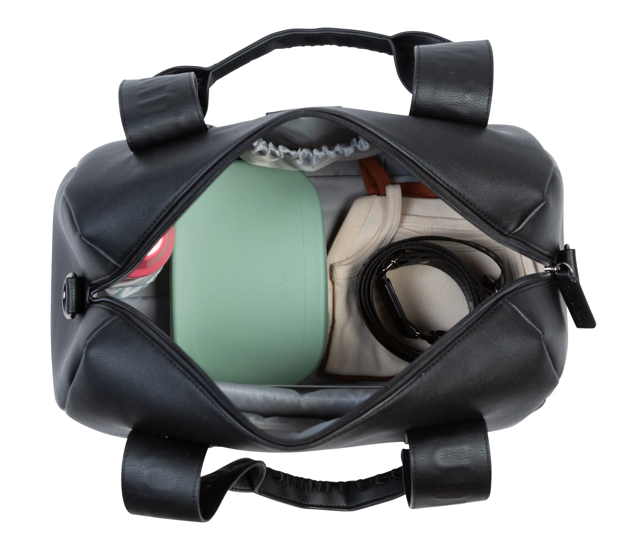Childhome Signature Collection|Mommy Club-Mommy Club Sac à Langer - Signature - Simili - Noir