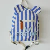 Childhome Kids Bags|Kids Bags-My First Bag Sac a dos Enfant - Rayures - Bleu Electrique